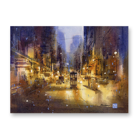 "Golden Glitter" 28x38cm (Original Painting)