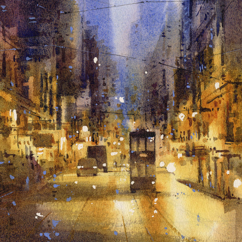 "Golden Glitter" 28x38cm (Original Painting)