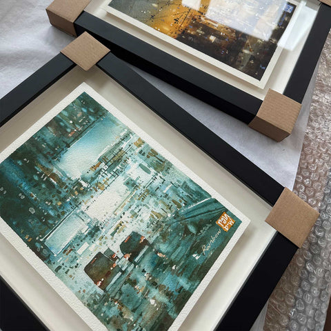 "Neon City no.3" 26x18cm (Original Painting)