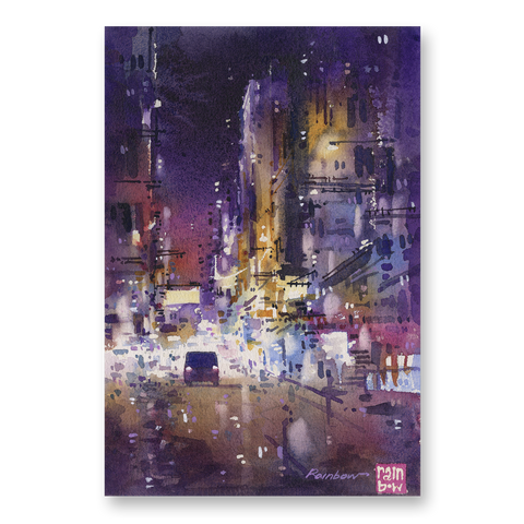 "Jordan at Night" 26x18cm (Original Painting)