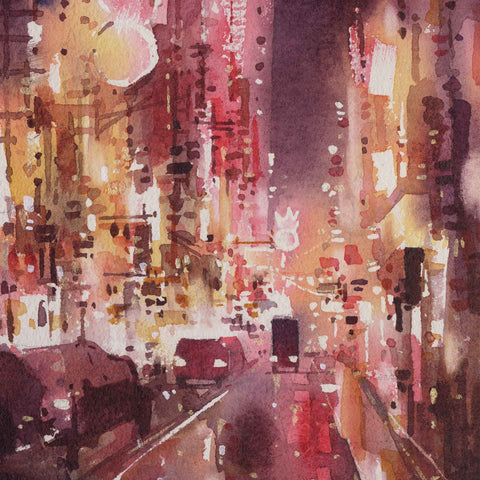 "Red Glow no.4" 26x18cm (Original Painting)