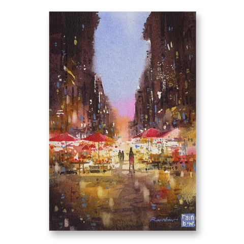 "At the Market" 26x18cm (Original Painting)