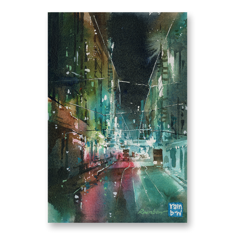 "Des Voeux Road Central no.2" 26x18cm (Original Painting)