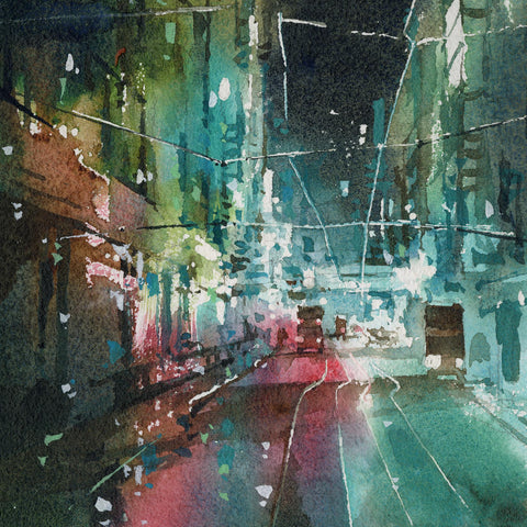"Des Voeux Road Central no.2" 26x18cm (Original Painting)