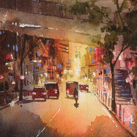 "Queen's Road Central no.3" 26x18cm (Original Painting)
