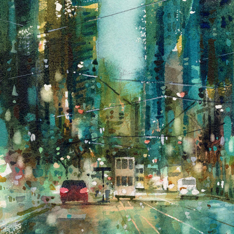 "Western District no.8" 28.5x28.5cm (Original Painting)