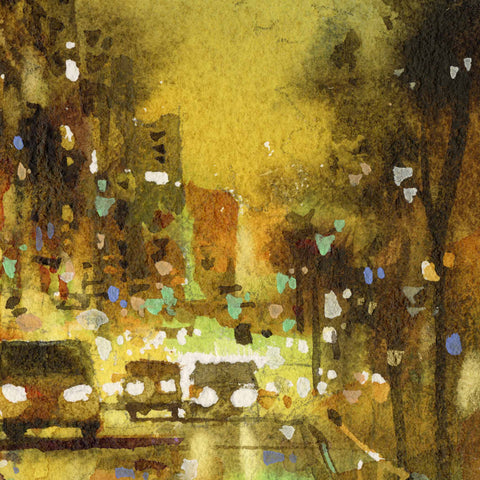 "Night in Gold no.2" 26x18cm (Original Painting)