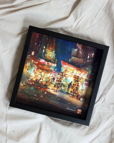 "Ladies' Market no.2" 28.5x28.5cm (Original Painting)