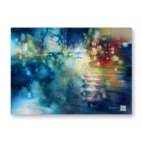 "Blue Mist no.2" 28x38cm (Original Painting)