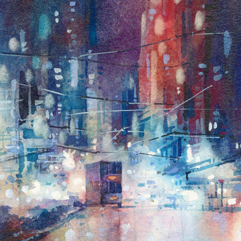 "Wan Chai no.5" 38x17cm (Original Painting)