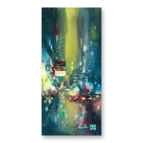 "Electric Azure" 38x17cm (Original Painting)
