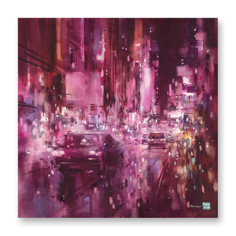 "Queen's Road Central no.2" 56x56cm (Original Painting)