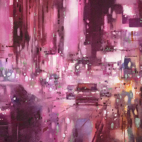 "Queen's Road Central no.2" 56x56cm (Original Painting)