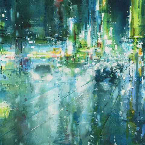 "Neon City no.4" 56x56cm (Original Painting)