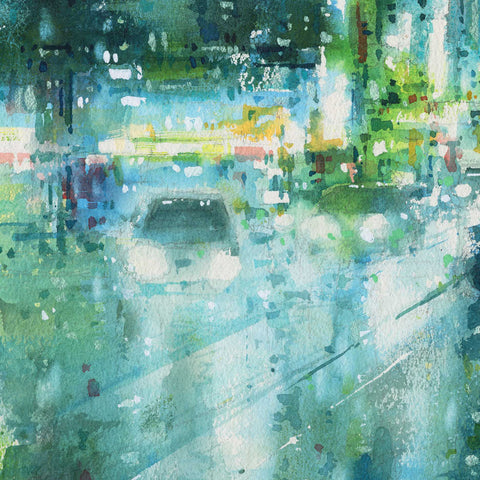 "Neon City no.4" 56x56cm (Original Painting)