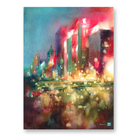 "Neon Aura" 76x56cm (Original Painting)