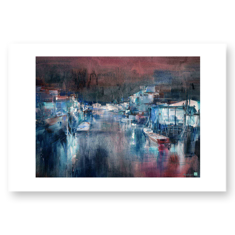 "Tai O At Night" (Art Print)