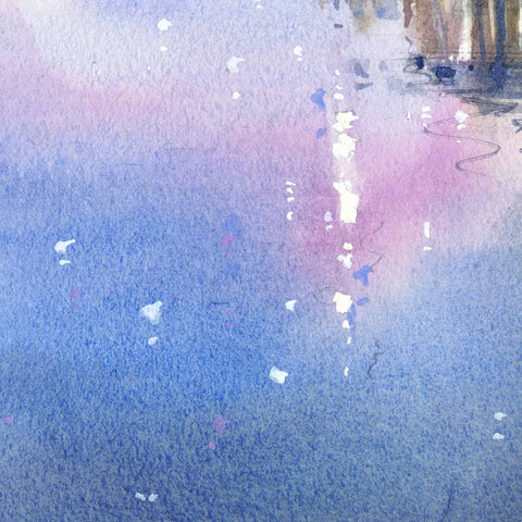 "Fishing Village no.3" 28.5x28.5cm (Original Painting)