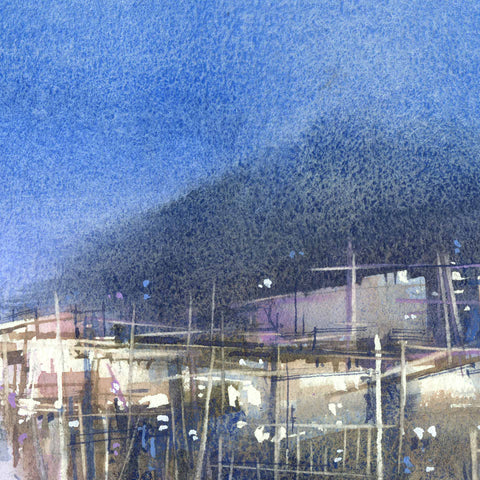 "Fishing Village no.3" 28.5x28.5cm (Original Painting)