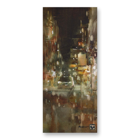 "It's Raining" 32x14cm (Original Painting)