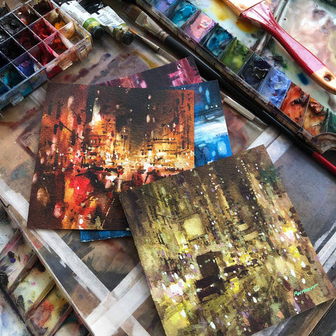 "Memory Lane" 15x15cm (Original Painting)