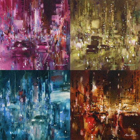 Set of 4 (Original Paintings) 15x15cm