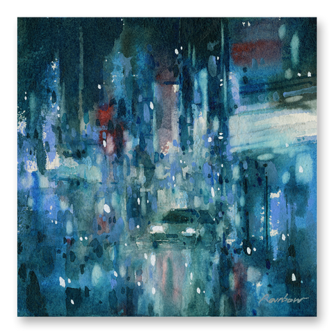 "Rainfall" 15x15cm (Original Painting)