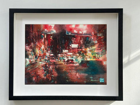 Black Frame with White Border (For 28x38cm paintings) - #A