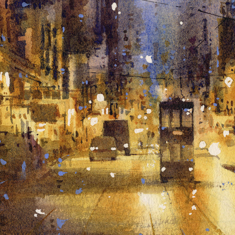 "Golden Glitter" 28x38cm (Original Painting)