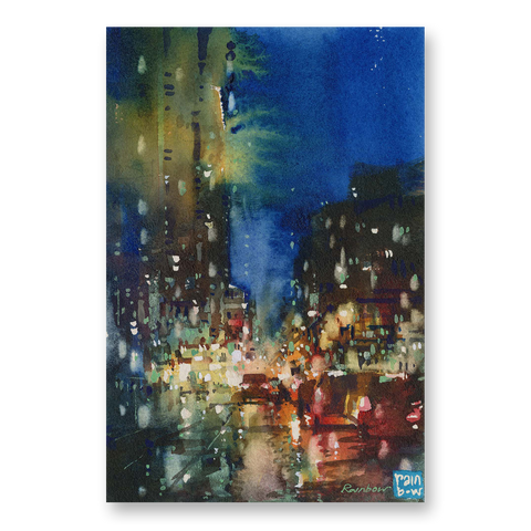 "In the Rain no.3" 26x18cm (Original Painting)