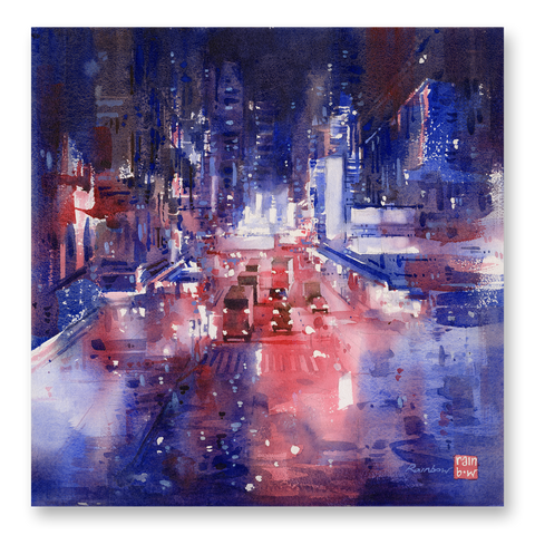 "Sai Yeung Choi Street" 38x38cm (Original Painting)