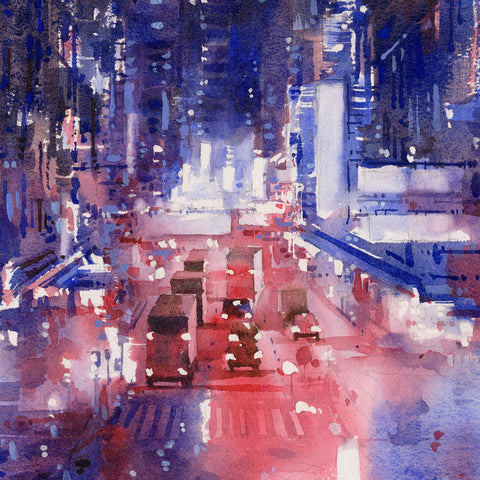 "Sai Yeung Choi Street" 38x38cm (Original Painting)