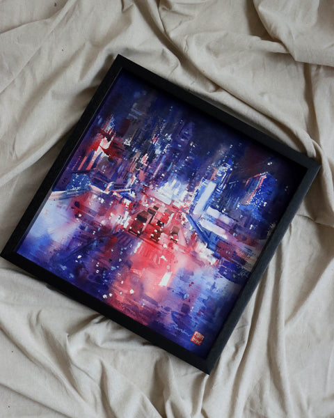"Sai Yeung Choi Street" 38x38cm (Original Painting)