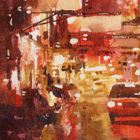 "Red Glow no.5" 26x18cm (Original Painting)