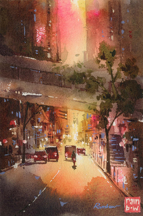 "Queen's Road Central no.3" 26x18cm (Original Painting)