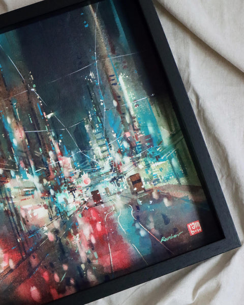 "Des Voeux Road Central" 38x38cm (Original Painting)