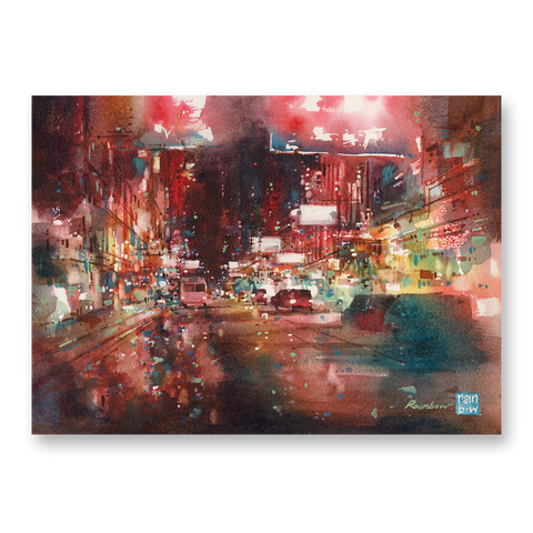 "Neon Red" 28x38cm (Original Painting)