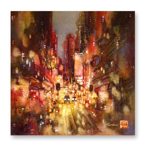 "Causeway Bay no.6" 28.5x28.5cm (Original Painting)