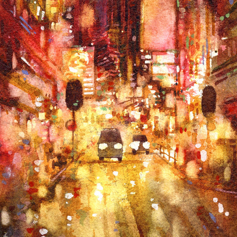 "Causeway Bay no.6" 28.5x28.5cm (Original Painting)