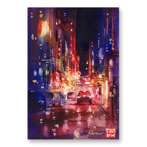 "Red Glow no.6" 26x18cm (Original Painting)