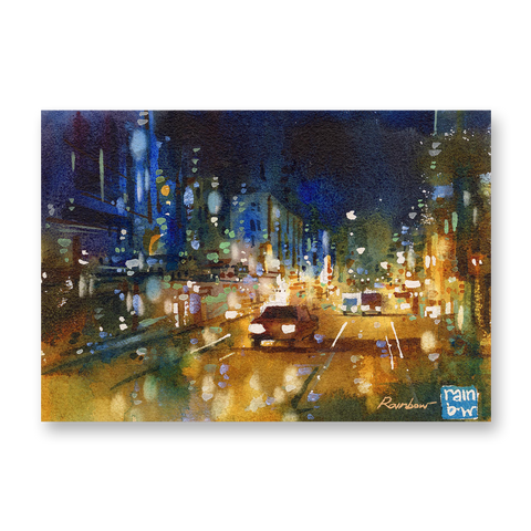 "Night Rush" 18x26cm (Original Painting)