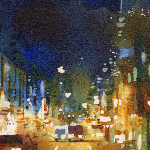 "Night Rush" 18x26cm (Original Painting)