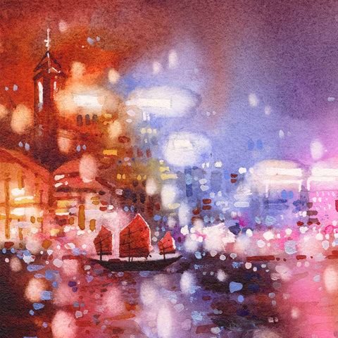 "Pearl of Orient no.25" 47x27cm (Original Painting)