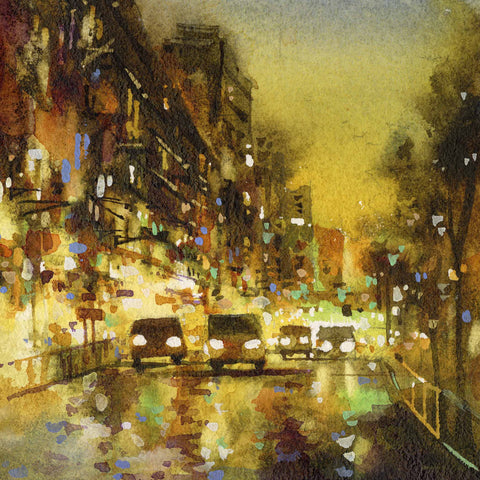 "Night in Gold no.2" 26x18cm (Original Painting)