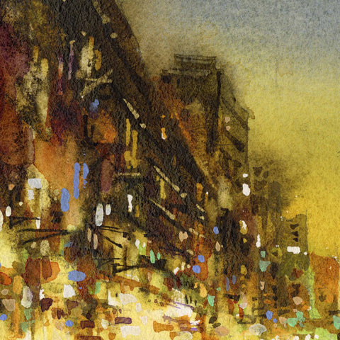 "Night in Gold no.2" 26x18cm (Original Painting)