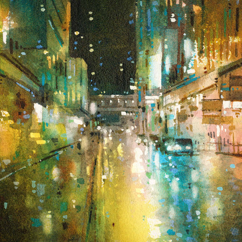 "Queen's Road Central no.4" 38x38cm (Original Painting)