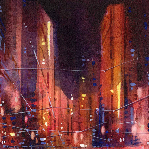 "Tramways no.2" 38x38cm (Original Painting)