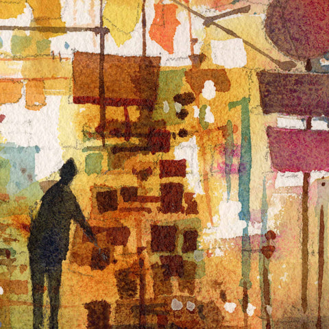 "Ladies' Market no.2" 28.5x28.5cm (Original Painting)