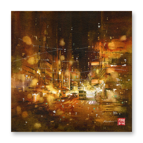 "Sheung Wan no.5" 28.5x28.5cm (Original Painting)