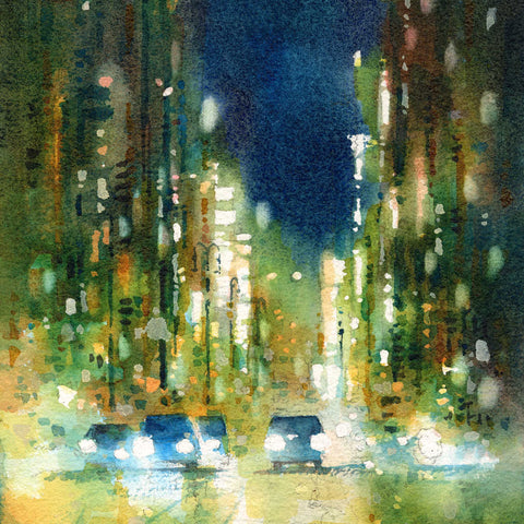 "Glimmer" 38x17cm (Original Painting)